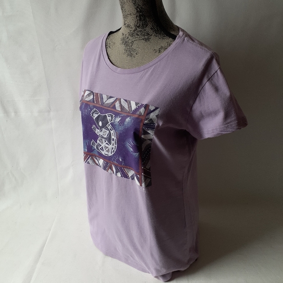 Jijaka Australia women's lavender short sleeve top - Picture 3 of 6
